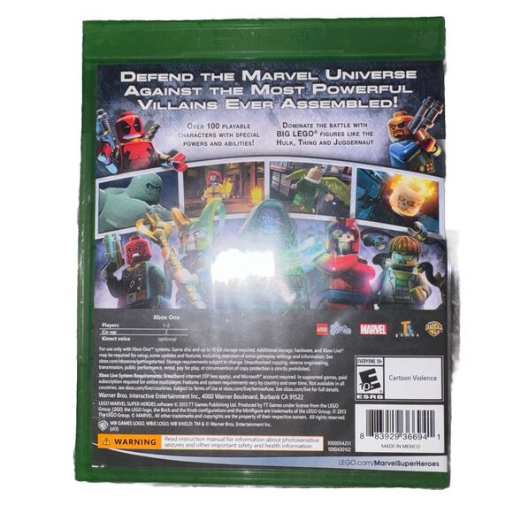 NEW Lego: Marvel Super Heroes Factory Sealed Microsoft Xbox One - Picture 2 of 2